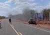 Motorista morre carbonizado dentro de veículo após colisão em Ipiranga do Piauí