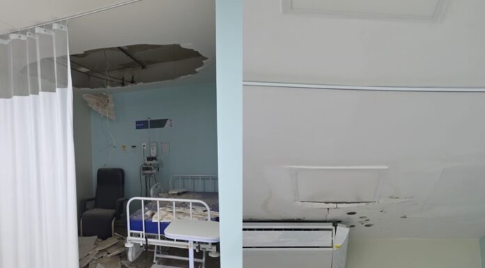 Teto de gesso desaba sobre leito em unidade oncológica do HGV; não houve feridos