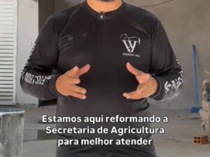 Secretaria de Agricultura de Valença do Piauí recebe reforma ampla, ou secretário Luciano Coelho